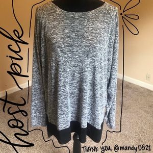 🖤 HP 3XL Women's Gray and Black Tunic 🖤